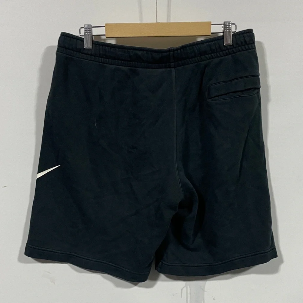 Nike Black Athletic Shorts with White Swoosh - Picture 3 of 3